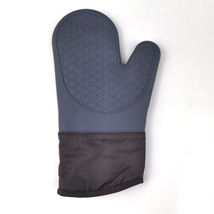 Thickened <b>Silicone</b> Gloves With Added Cotton for Anti slip and Sweat Absorption for <b>Baking</b> and BBQ Grill Easy to Clean - Product Image 2