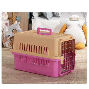 Joysing Transporte de animales pequeños Aviones Aerolíneas Aprobado Transporte de mascotas para perros Gatos con ruedas Material metálico plástico duradero - Product Image 2