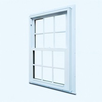 Fenêtres à double battant en fibre de verre avec moustiquaire magnétique en alliage d'aluminium pour hôtels, protection anti-insectes, garantie 1 an, modèle Southwest