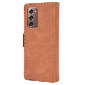 Retro hebilla <span class=keywords><strong>Flip</strong></span> cartera Funda de cuero para <span class=keywords><strong>Samsung</strong></span> Galaxy Z Fold2 5G - Product Image 4