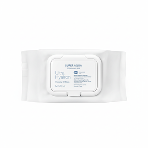 Missha Super Aqua Ultra ialron di grande capacità 70 fogli che puliscono il tessuto dell'olio in movimento salviette la corea - Product Image 1