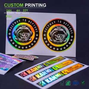 Etiquetas colgantes para camisetas lisas, etiquetas negras con diseño de avión y volante para embalaje de juguetes de boda, pegatinas holográficas 3D - Product Image 1