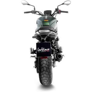 LV-10 sistema di scarico moto completamente nero per 2022-2024 BENELLI LEONCINO 800 modello 18269 - Product Image 3
