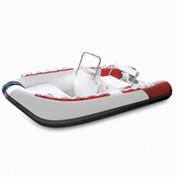 Bateau pneumatique à coque rigide en PVC HRR330 3,3 m 3 personnes Moteur hors-bord 15 CV Bateau de pêche Tender Sports nautiques CN