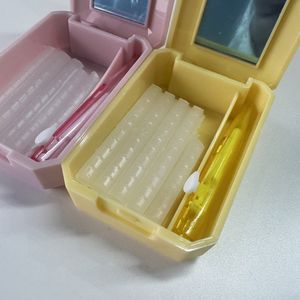 Boîte Portable avec miroir ortho supports cire sans coupe accolades soulagement cire pour soins bucco-dentaires saveur de fruits cire orthodontique dentaire - Product Image 2