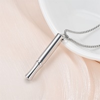 Collier respirant unisexe en acier inoxydable, pendentif anti-stress multicolore, inaltérable, bijou de mode quotidien, cadeau