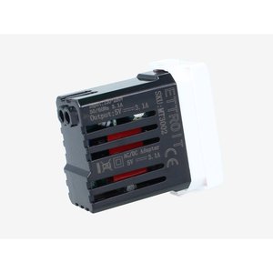 2 Ports 3.1A <b>USB</b>-A + <b>USB</b> Type <b>C</b> White <b>Charger</b> Socket Module <b>USB</b> <b>Charger</b> <b>Adapter</b> Compatible with Bticino Matix - Product Image 4