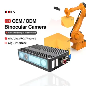 HIFLY anti definição estereofótica binocular 2560*1920 das câmeras do RGB da luz solar Logística desordenada classificando a câmera industrial da profundidade 3D