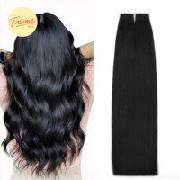 Fasimei Vente en gros Extensions de cheveux humains 100% naturels à double tirage, à bandes adhésives, brésiliennes, vietnamiennes et malaisiennes