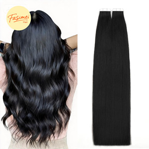 Fasimei - Extensiones de Cabello Humano Brasileño Doble Trama 100% Naturales con Cinta Adhesiva, Extensiones de Cabello Humano Vietnamita y Malayo con Cinta Adhesiva - Product Image 1
