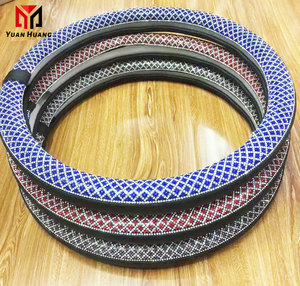 Vente chaude Bling universel voiture brillant strass couverture <span class=keywords><strong>de</strong></span> <span class=keywords><strong>volant</strong></span> glace perle mode <span class=keywords><strong>haut</strong></span> <span class=keywords><strong>de</strong></span> <span class=keywords><strong>gamme</strong></span> paillettes guidon couverture - Product Image 1