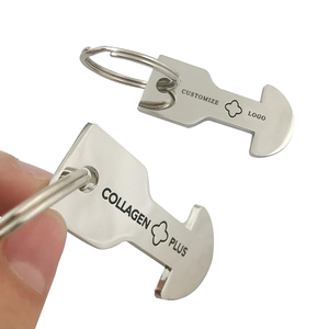 Tùy Chỉnh Thiết Kế Logo Kim Loại Keyring Đồng Xu Chủ Siêu Thị Mua Sắm Giỏ Hàng Chip Móc Chìa Khóa Xe Đẩy Thẻ Đồng Xu <span class=keywords><strong>Keychain</strong></span> - Product Image 3