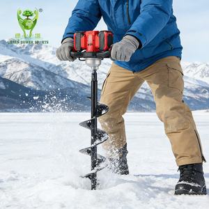 Perceuse <span class=keywords><strong>électrique</strong></span> à glace et à terre, <span class=keywords><strong>tarière</strong></span>, outil de jardinage, perceuse à glace pour la pêche - Product Image 1