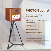 Photomaton de haute qualité 2x6 avec écran tactile LCD Android, appareil photo à impression instantanée compatible Bluetooth/Wi-Fi - Jusqu'à 15 personnes