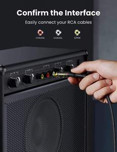 Câble audio numérique coaxial UGREEN RCA vers RCA Adaptateur Hi-Fi Son Câble RCA tressé en nylon Coque en alliage de zinc <span class=keywords><strong>S</strong></span>/<span class=keywords><strong>PDIF</strong></span> - Product Image 4