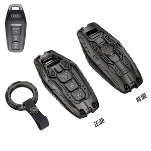 Custodia custodia in Silicone per chiave per auto in lega con portachiavi compatibile con 2025 nuova Audi A5L A6L Q6L Sportback E-tron S6 <span class=keywords><strong>Etron</strong></span> - Product Image 3
