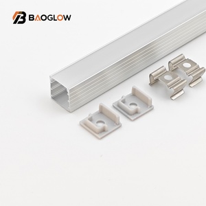 New 15*15 Modern Customized Led Extruded Low Profile Aluminum Frame Profile for Led <b>Lighting</b> Surface Mounted Celling Wall Floor - Product Image 1