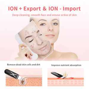 ポータブルスキンケア黒ずみ除去剤角質除去剤へら顔の毛穴クリーナーマシン超音波イオンスキンピーリングスクラバー - Product Image 4