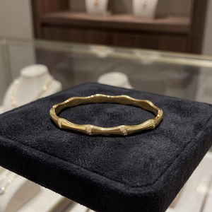 Bracelet en acier inoxydable de luxe, non ternissant, avec placage or 18 carats et zircon, pour femmes, prix d'usine de gros UM Jewelry - Product Image 2