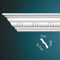 Cornisa de PU Tallada Ligera y Fácil de Instalar, Molduras de Cornisa para Techo, Productos de Cornisa Decorativa en Venta