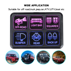 Dc 12V 24V étanche Led tactile bateau écran commutateurs panneau 6 Gang interrupteur panneau Onoff Led voiture lumière interrupteur - Product Image 4