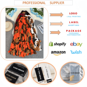 8965 <span class=keywords><strong>Gonna</strong></span> Africana Stampata Versatile a Lunghezza Media per Donne, <span class=keywords><strong>Gonna</strong></span> a Vita Alta a Linea A con Orlo Ampio ed Effetto Drappeggiato - Product Image 4