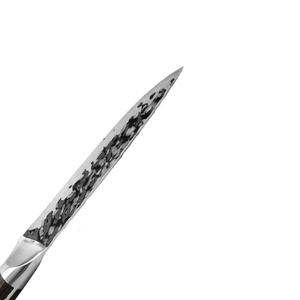 سكين مطبخ من الفولاذ المقاوم للصدأ سكين تقشير حاد سكين نحت الفواكه والخضروات بمقبض خشبي - Product Image 5