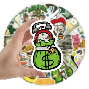 Paquete de 52 Pegatinas de Dinero de Dibujos Animados, Pegatinas de Vinilo Personalizadas, Impermeables, para Diario, Decoración, Papelería, Dinero en Efectivo - Product Image 4