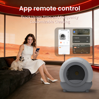 Bac à litière intelligent pour chat, grande capacité 65L, à fermeture automatique, anti-odeurs, écologique, avec capteur de gravité et contrôle via application Tuya, vente en gros