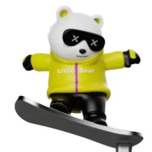 Скользящий милый медведь скейтборд орнамент для украшения интерьера автомобиля Приборная панель автомобиля ОРНАМЕНТ умный автомобиль интерьерные украшения
