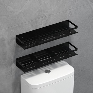 Punch-free Zinc Alloy Corner <b>Shelf</b> Shower Caddy Modern Design Bathroom Toilet Toiletries Storage Racks - Product Image 4