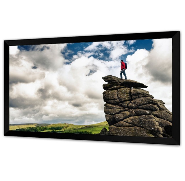 TELON 100-150 Inch Fresnel Long Throw Fixed Frame ALR Screen 4K Projector Cinema