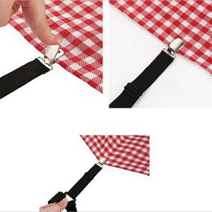 4 piezas/lote de sujetadores de sábanas, organizadores de sábanas, clips para fundas de colchón, correas elásticas ajustables para el hogar. - Product Image 6