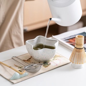 Juego de Té Chasen de 7 Piezas, 4 Juegos de Cuencos de Cerámica <span class=keywords><strong>para</strong></span> Matcha con Asa, Batidor de Metal <span class=keywords><strong>para</strong></span> Cuenco de Matcha - Product Image 2