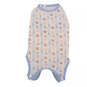Cat Belly <b>Protector</b> Pure Cotton Breathable Summer For Cats Blue White Patterned - Product Image 5