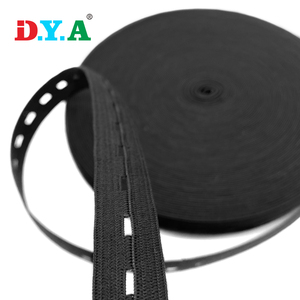 Stock direct d'usine noir <span class=keywords><strong>20mm</strong></span> 25mm bandes élastiques boutonnières réglables pour femme enceinte bébé couche à l'aide de pantalon ceinture - Product Image 1