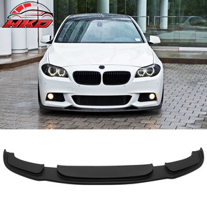 เหมาะสำหรับ BMW F10 ซีรีส์ 5 ปี 2011-2016 ชุดแต่งกันชนหน้าทรง HM สีดำด้าน - Product Image 1