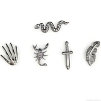 Piercing de titanio 16G con rosca externa para nariz, labret, con circonita talla Asscher y talla estrella, engaste de garra, moderno, para boda, regalo infantil