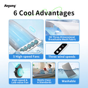 Materasso di raffreddamento a 5 ventole-terapia lavabile cuscinetto per il letto del flusso d'aria dell'ospedale per il sonno dei bambini ha certificato il tappetino ventilato caldo - Product Image 2