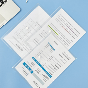 <span class=keywords><strong>COMIX</strong></span> - Bolsa Protectora Transparente de Gran Capacidad para Hojas de Datos A4 con Cierre de Botón a Presión, Fabricada en PP - Product Image 4