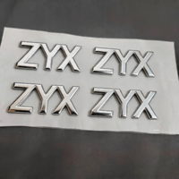 Letras Doradas al por Mayor, Insignia de Ropa Personalizada en 3D con Relieve, Impresión por Transferencia de Calor TPU con Parches de TPU