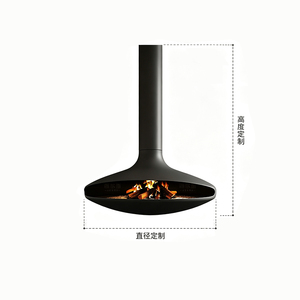 Chimenea de <span class=keywords><strong>Leña</strong></span>, Estufa de <span class=keywords><strong>Leña</strong></span> para Calefacción Interior, Chimenea Eléctrica Moderna Personalizada con Atomización de <span class=keywords><strong>Leña</strong></span>, Chimenea Colgante Tipo OVNI - Product Image 4