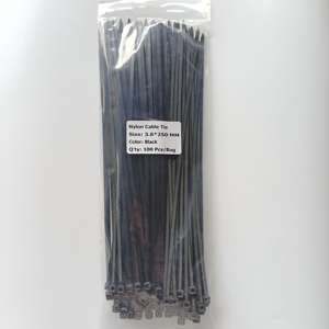 สายรัดไนลอน 66 ขนาด 4x250 มม. 3.6*250 มม. ทนรังสียูวี คุณภาพสูง ความยาว 10 นิ้ว แรงดึงขั้นต่ำ 18 กก./40 ปอนด์ - Product Image 3