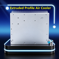 Radiateur de haute qualité en profilé L6063-T5, dissipateur thermique personnalisé, usinage CNC, soudage, anodisation, sablage, gris argenté, revêtement en aluminium