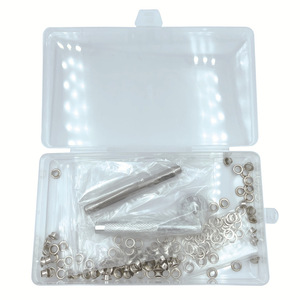 Juego de herramientas de instalación de ojales QY, herramientas de remaches redondos de metal de 4 mm para bolsos, acabado de revestimiento duradero - Product Image 2