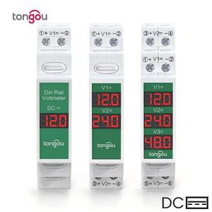 เครื่องวัดแรงดันไฟฟ้ากระแสตรง DC11V-310V จอแสดงผลดิจิตอล LED อัจฉริยะ โวลต์มิเตอร์แบบติดราง M246 - Product Image 5
