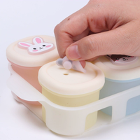 Lot de 4 ou 8 bacs de congélation en silicone pour aliments, boîtes de conservation pour aliments faits maison, purées de légumes et de fruits, lait maternel