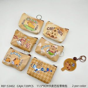 Portamonete Capybara 11,5x9 cm con portachiavi per donne e ragazze - Product Image 3