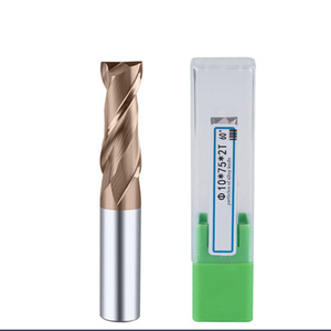 Fraise carrée en carbure de tungstène à <span class=keywords><strong>micro</strong></span>-cannelures 55HRC, revêtement TISIN, fraiseuse CNC de marque YSXD pour cuivre/fer fonte/carbone - Product Image 1