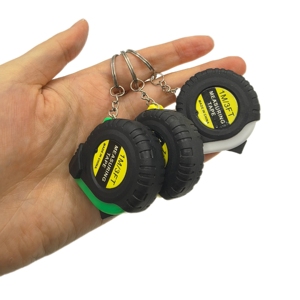 Mini cinta métrica retráctil <span class=keywords><strong>de</strong></span> 3 pies con llavero, tamaño <span class=keywords><strong>de</strong></span> bolsillo, 1 M, barra <span class=keywords><strong>de</strong></span> medición para niños, acero ABS pulgadas, centímetros, Sistema Métrico - Product Image 2